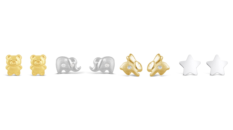 children earrings gold jewelry