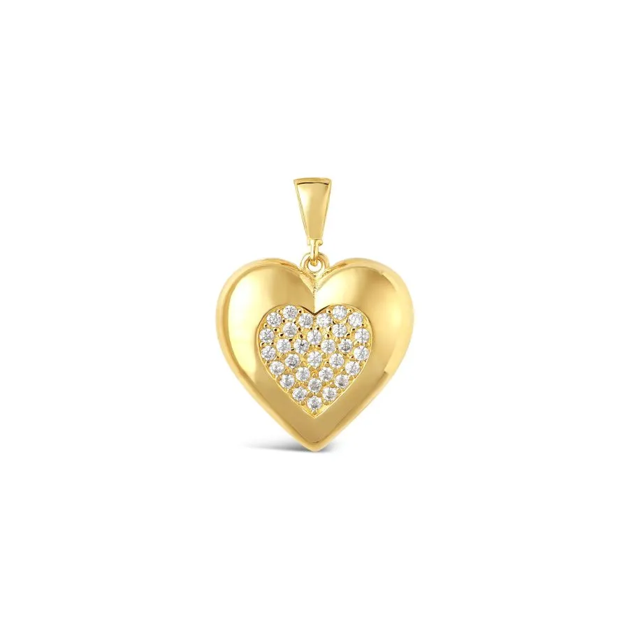 Much Hearts zlatni privjesak