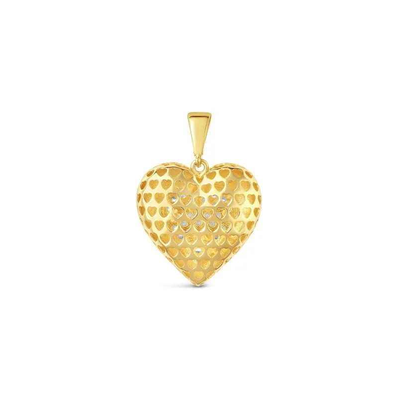 Much Hearts zlatni privjesak