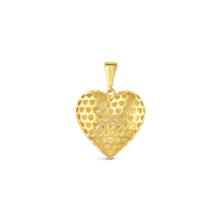 Much Hearts zlatni privjesak