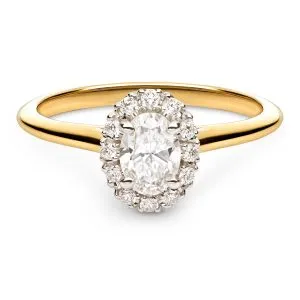 Enchante zlatni zaručnički prsten s dijamantom 0.58 - 0.67 ct