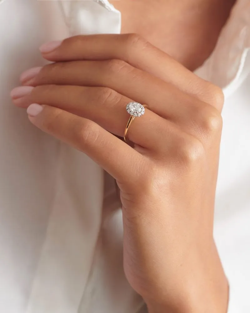 Enchante zlatni zaručnički prsten s dijamantom 0.58 - 0.67 ct