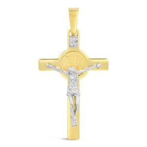 Spiritual Cross zlatni privjesak