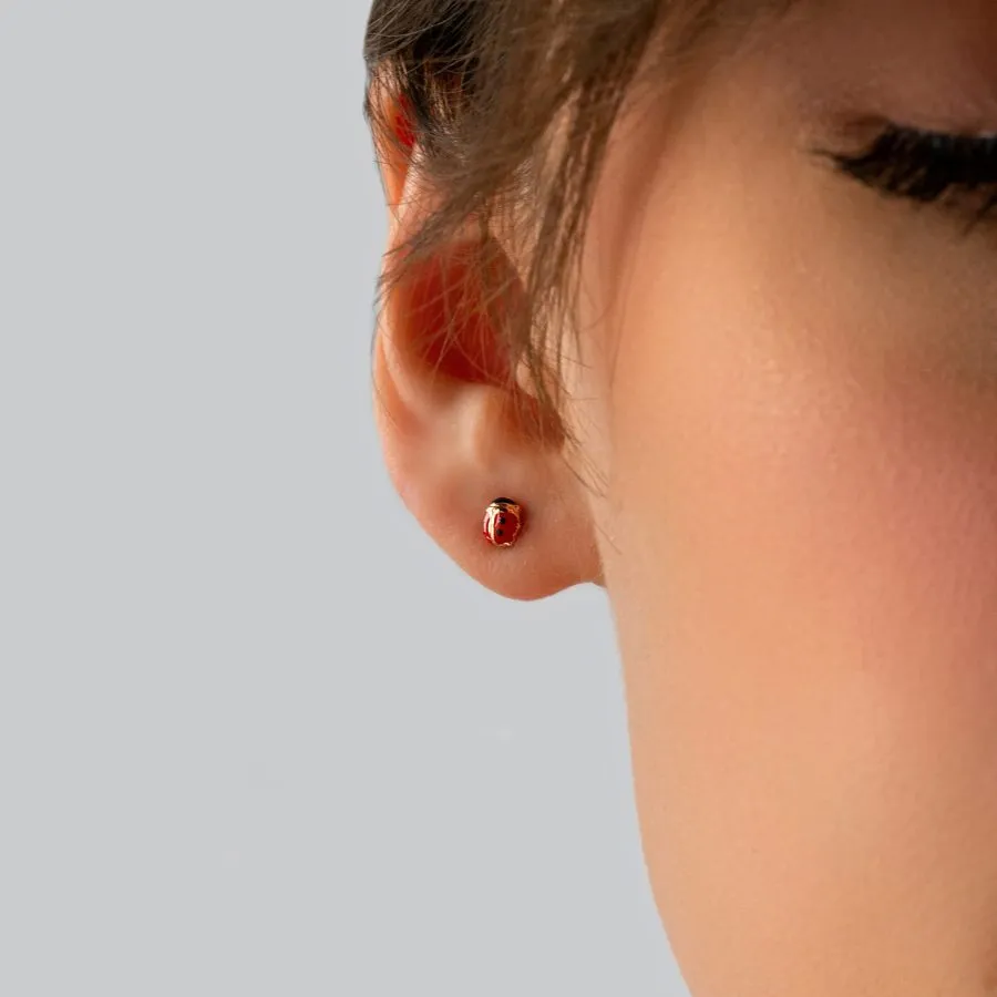 Ladybug Love zlatne naušnice