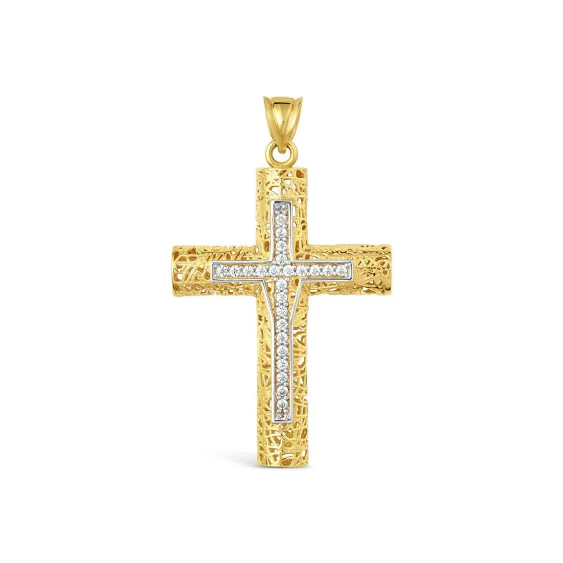 Faith Cross zlatni privjesak
