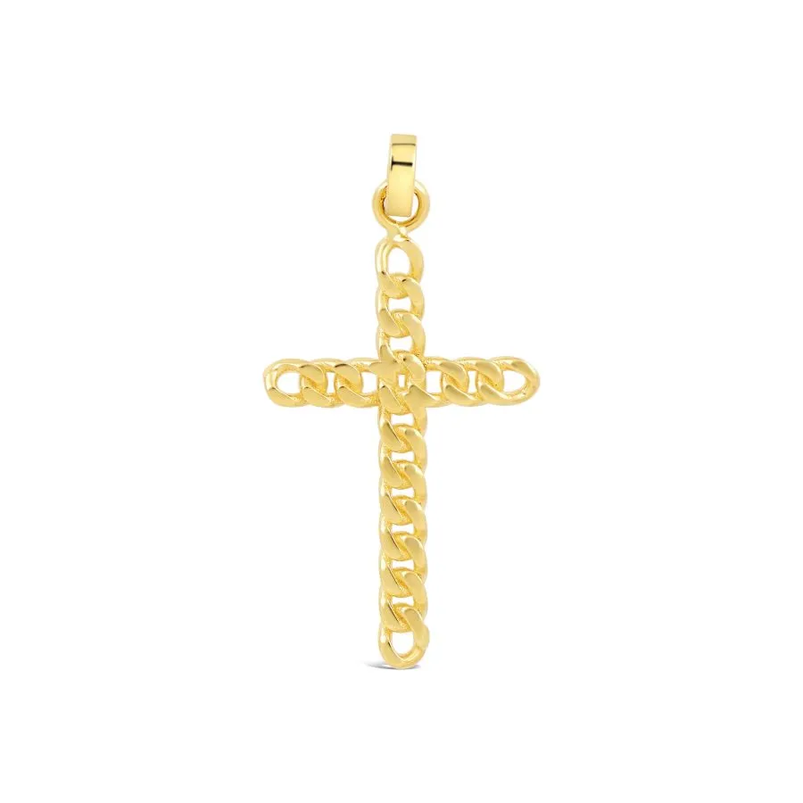 Contemporary Cross zlatni privjesak