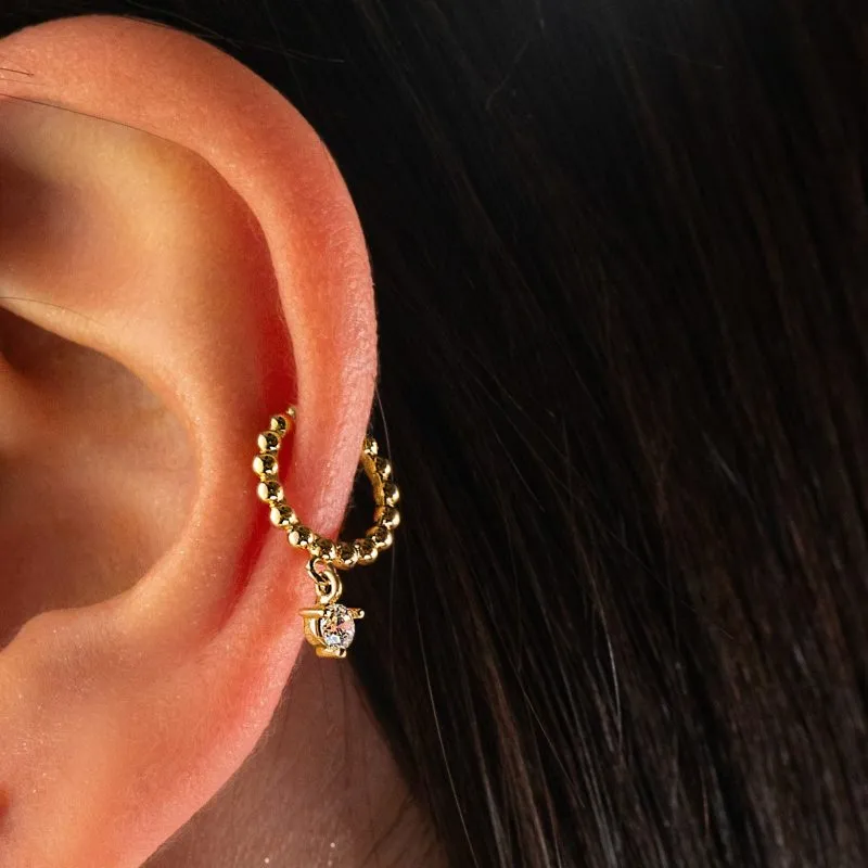 Shiny zlatni earcuff