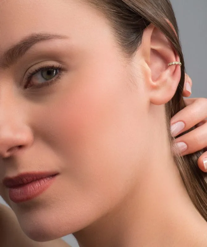 Modern Line Shiny zlatni earcuff