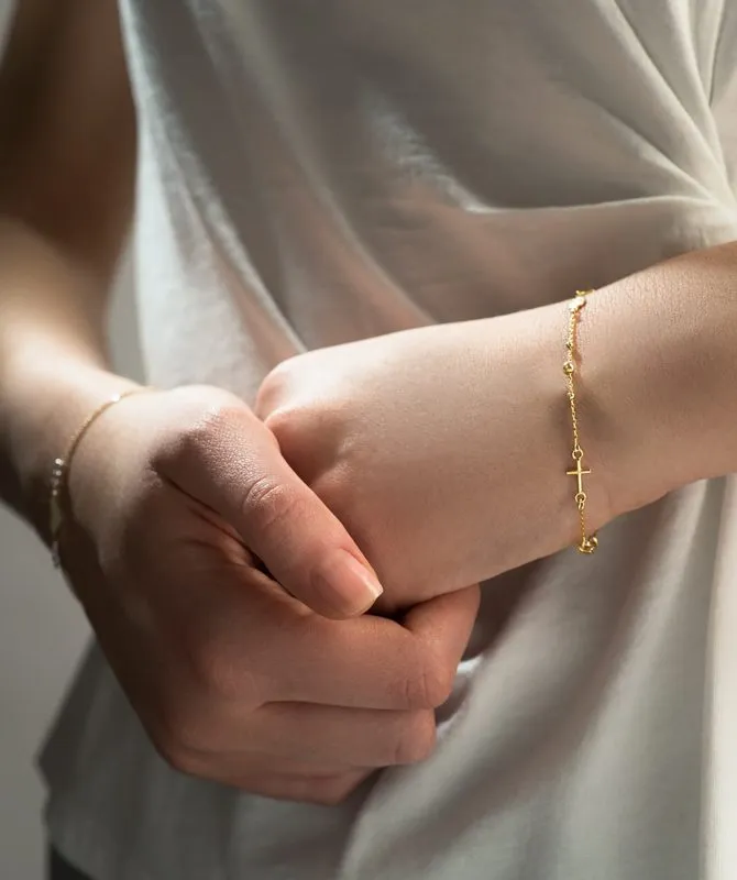 Rosary zlatna narukvica