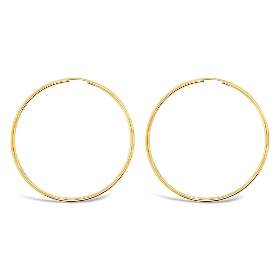 Loops Simple zlatne naušnice