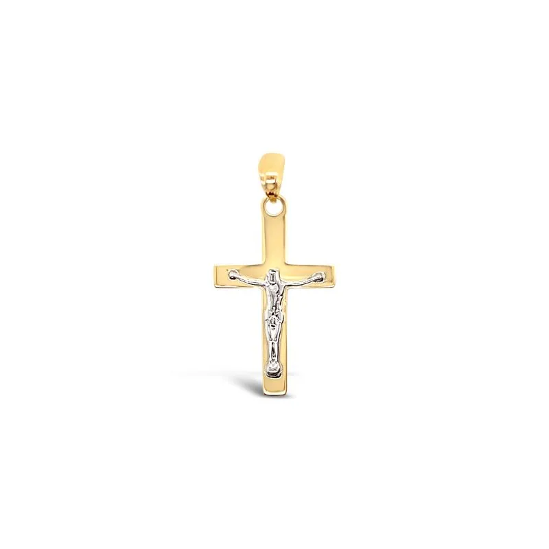 Squared Cross zlatni privjesak