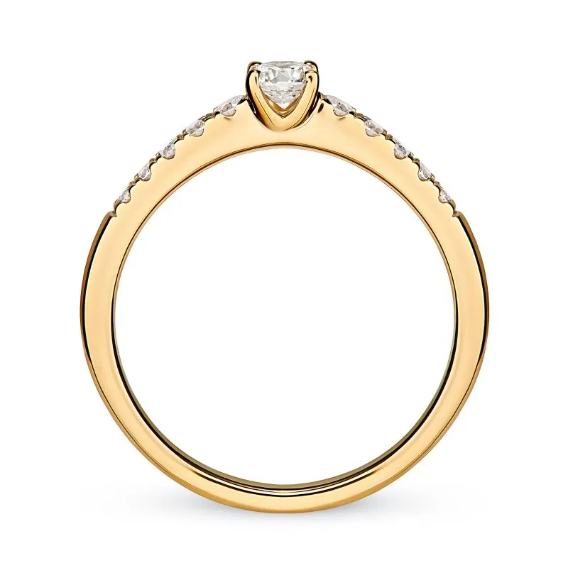 Timeless Beauty zlatni prsten s dijamantima 0.26 - 0.30 ct