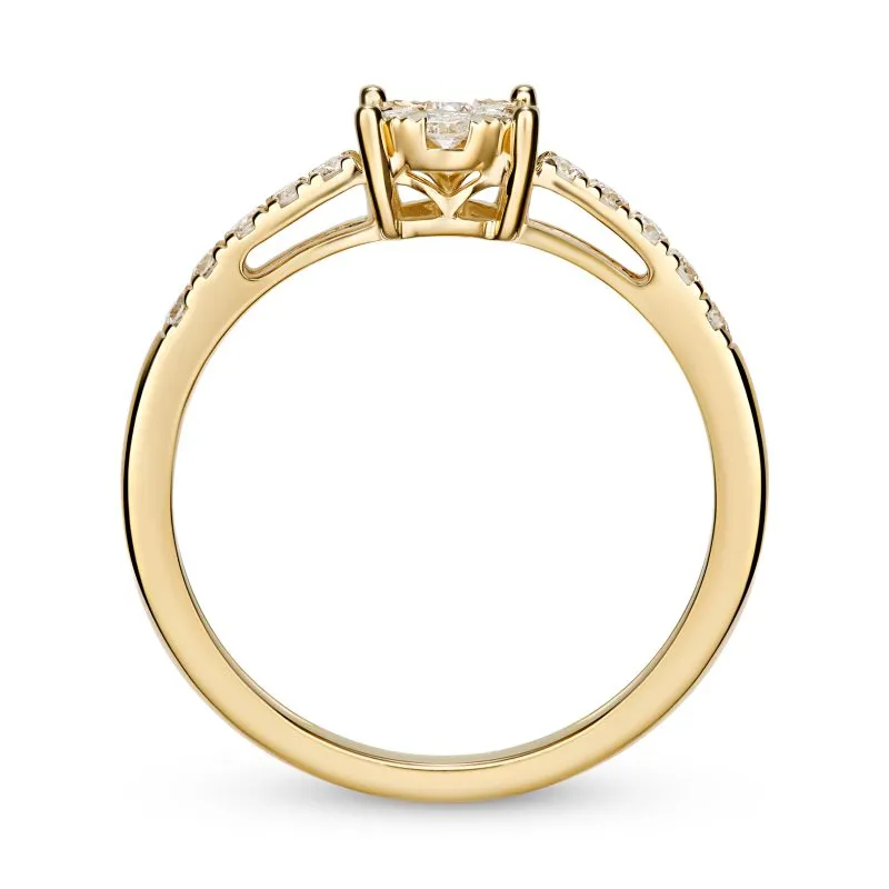 Stellar Brilliance zlatni prsten s dijamantom 0.31 ct