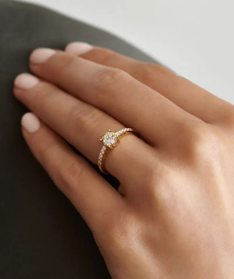 Stellar Brilliance zlatni prsten s dijamantom 0.31 ct