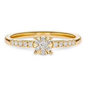 Stellar Brilliance zlatni prsten s dijamantom 0.23 ct