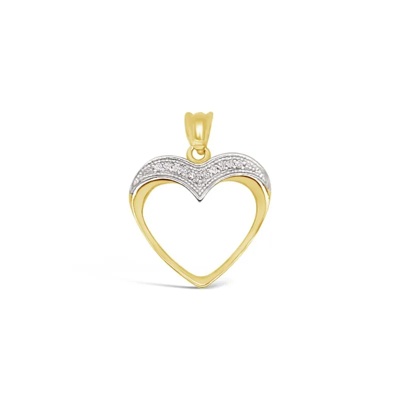 Heart Shine zlatni privjesak