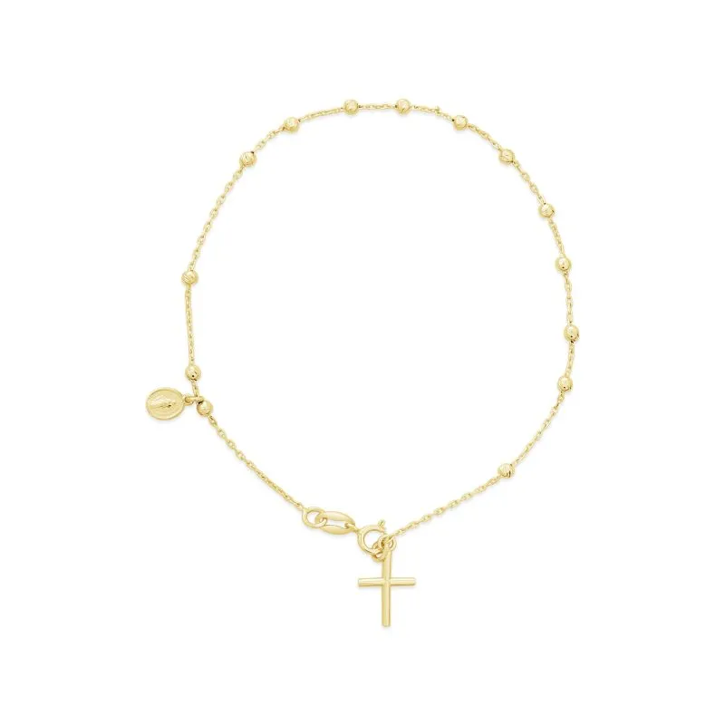 Holy Rosary zlatna narukvica krunica