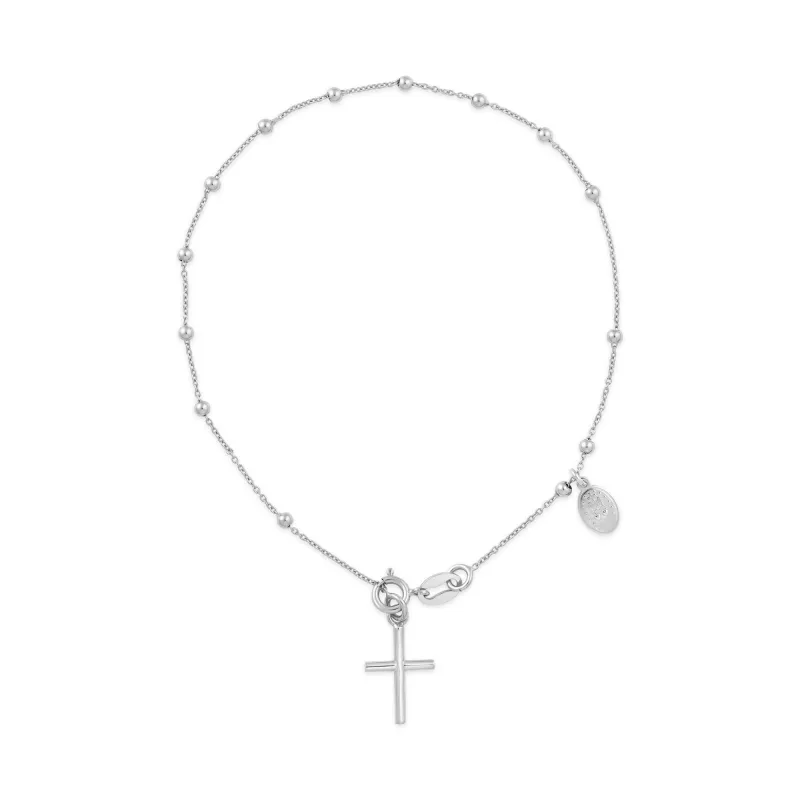 Pray Rosary zlatna narukvica - bijelo zlato