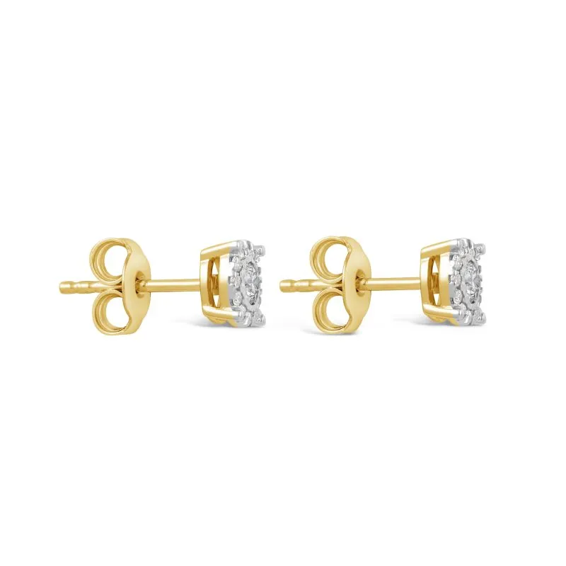 Rare Rounds zlatne naušnice s dijamantima 0.25 - 0.33 ct