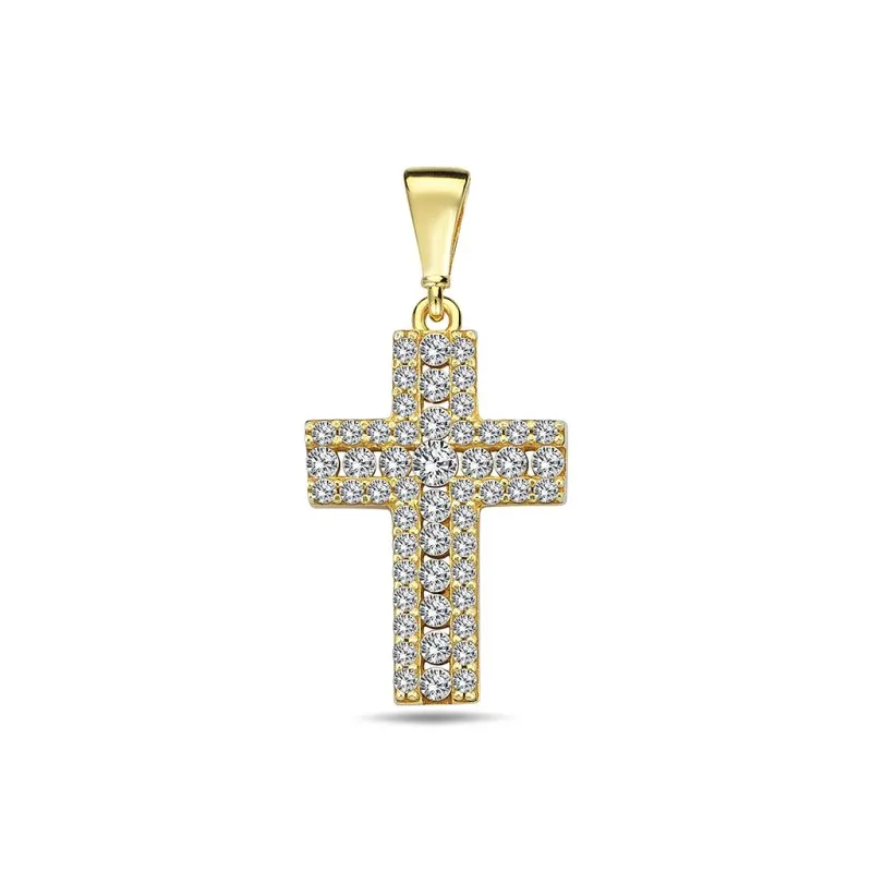 Respectable Cross zlatni privjesak