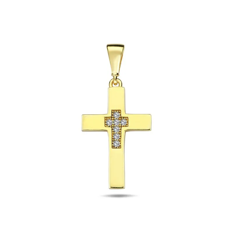 Little Cross zlatni privjesak