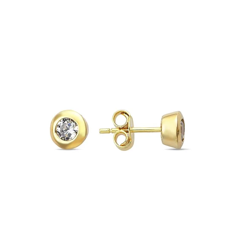Sparkle Rounds zlatne naušnice