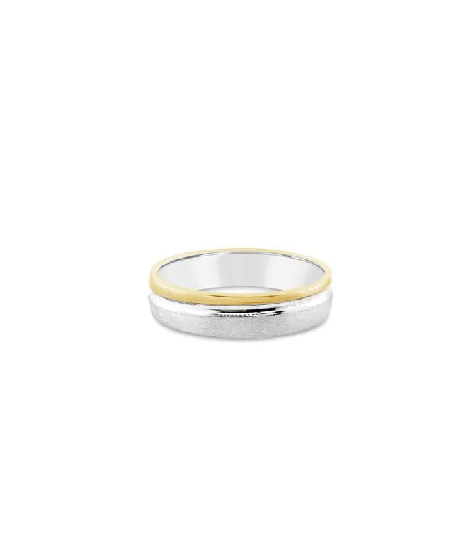 Just Married zlatni vjenčani prsten muški