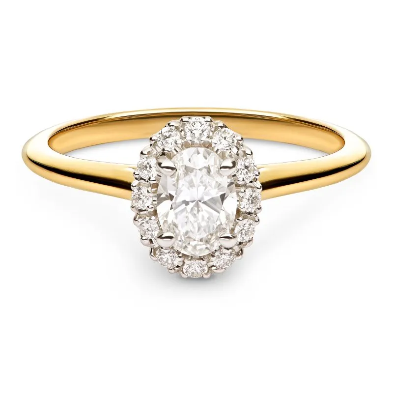 Enchante zlatni zaručnički prsten s dijamantom 0.58 - 0.67 ct