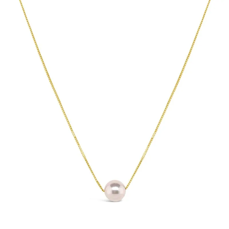 Pretty Pearl zlatna ogrlica s biserom