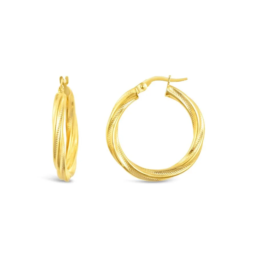 Curly Whirl mini zlatne naušnice