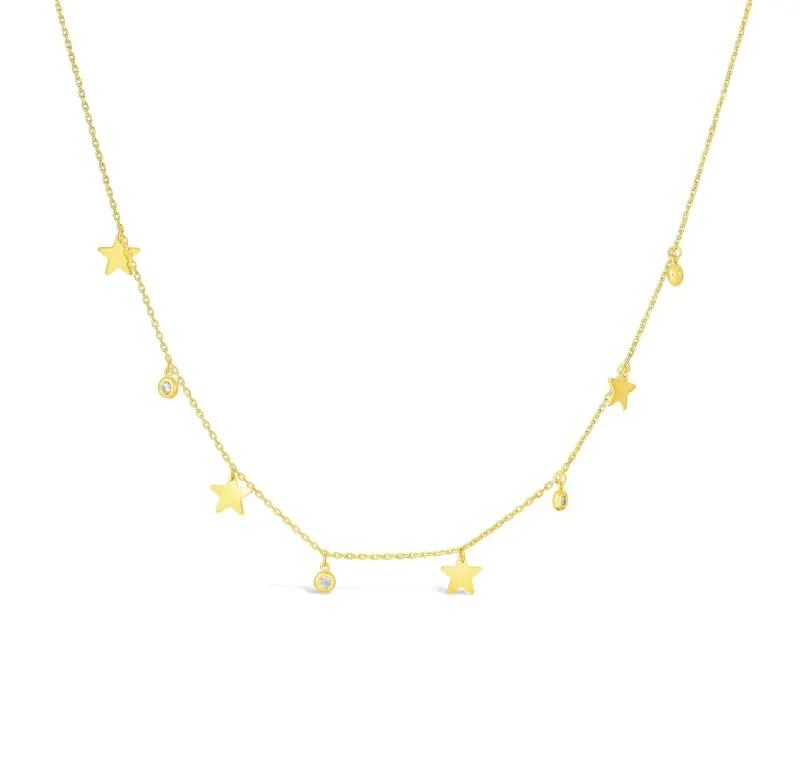 Tiny Stars zlatna ogrlica