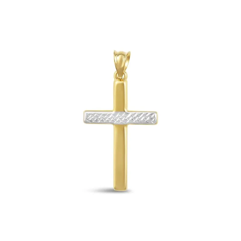 Shimmering Cross zlatni privjesak