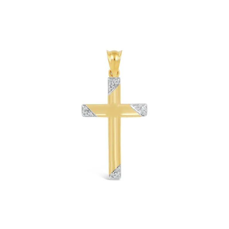 Divine Cross zlatni privjesak