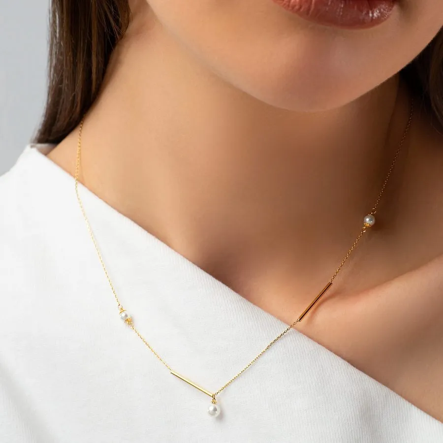 Pearl Drop zlatna ogrlica