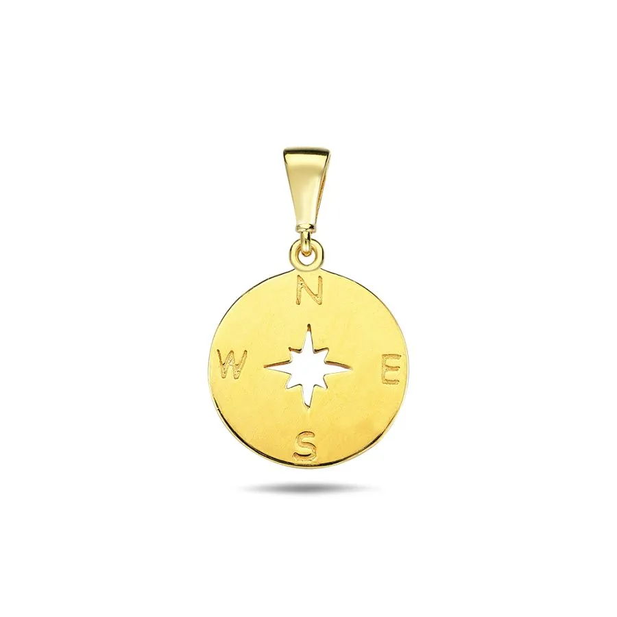 Compass zlatni privjesak