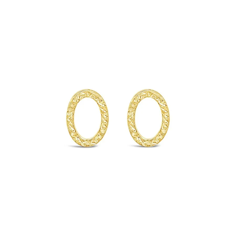 Ovals Elegant zlatne naušnice