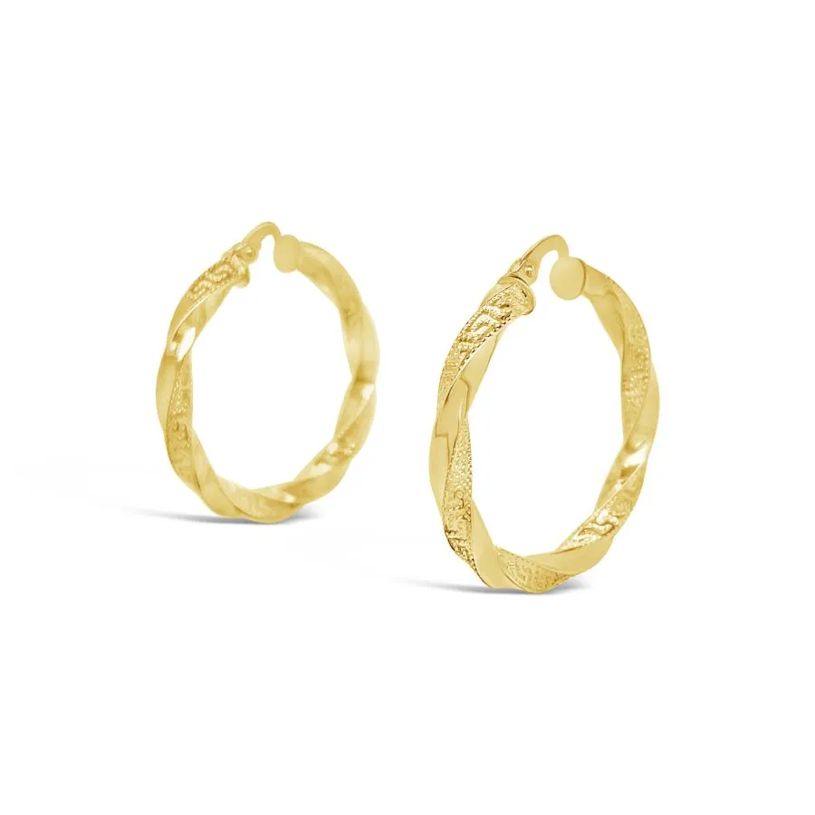 Curvy Hoops zlatne naušnice