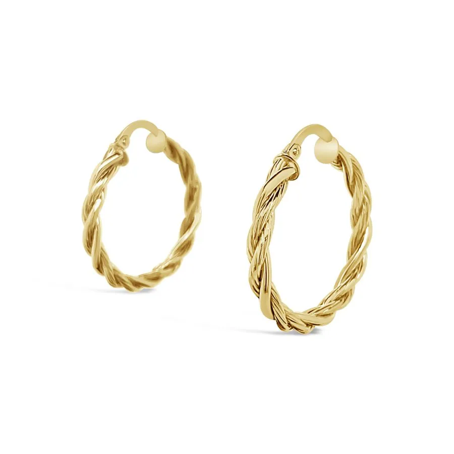 Swirly Hoops zlatne naušnice