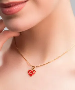 Licitarsko srce zlatni privjesak