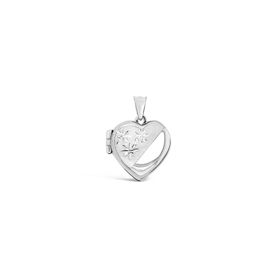 Snowflake Heart zlatni medaljon