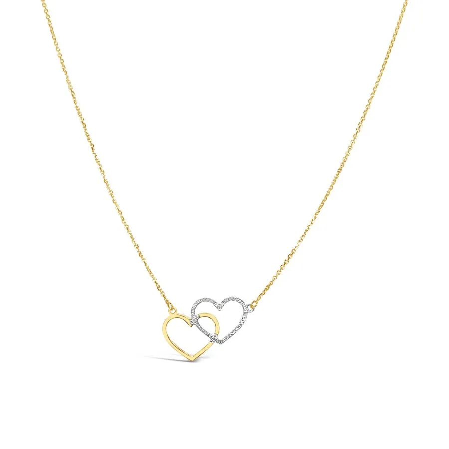 Hearts in Love zlatna ogrlica