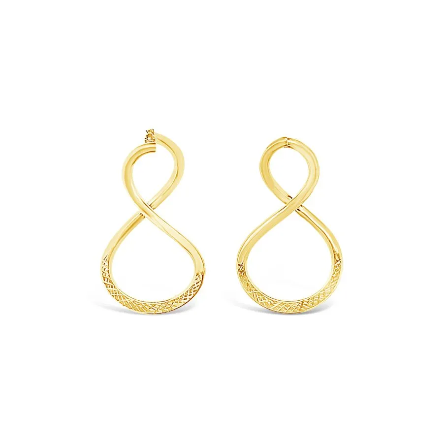 Infinity Hoops zlatne naušnice
