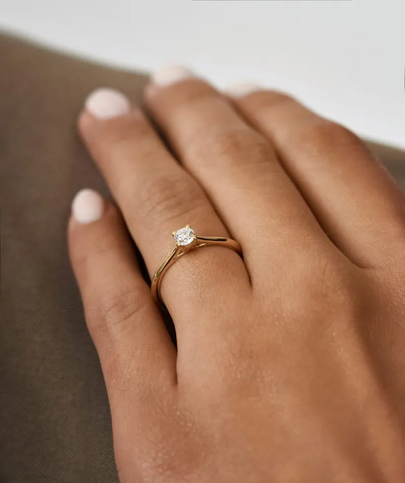 Lumionus Gem zlatni prsten s dijamantom 0.23 - 0.29 ct