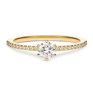 Heavenly Harmony zlatni zaručnički prsten s dijamantima 0.32 - 0.38 ct