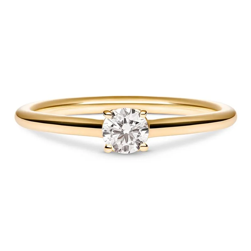 Whispering Diamond zlatni zaručnički prsten s dijamantom 0.23 - 0.29 ct
