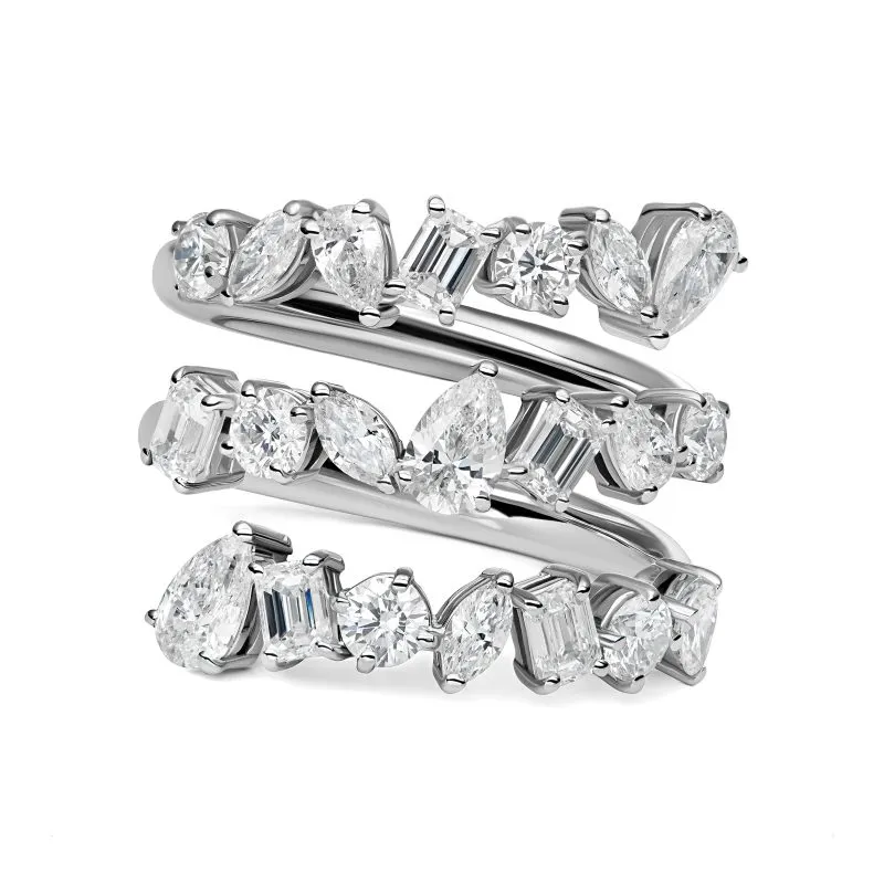 Comet zlatni prsten s dijamantima 2.67 ct