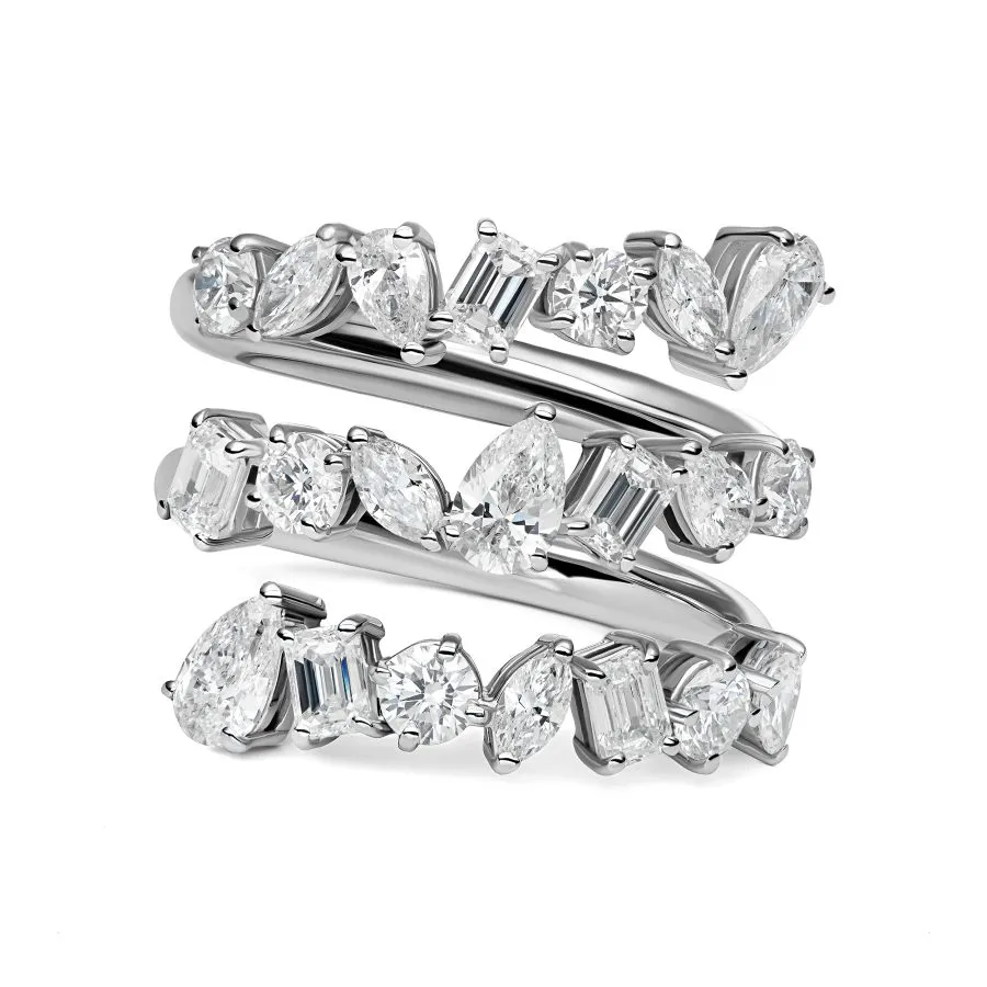 Comet zlatni prsten s dijamantima 2.67 ct