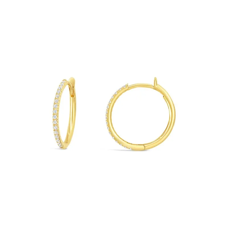 Luminous Hoops zlatne naušnice
