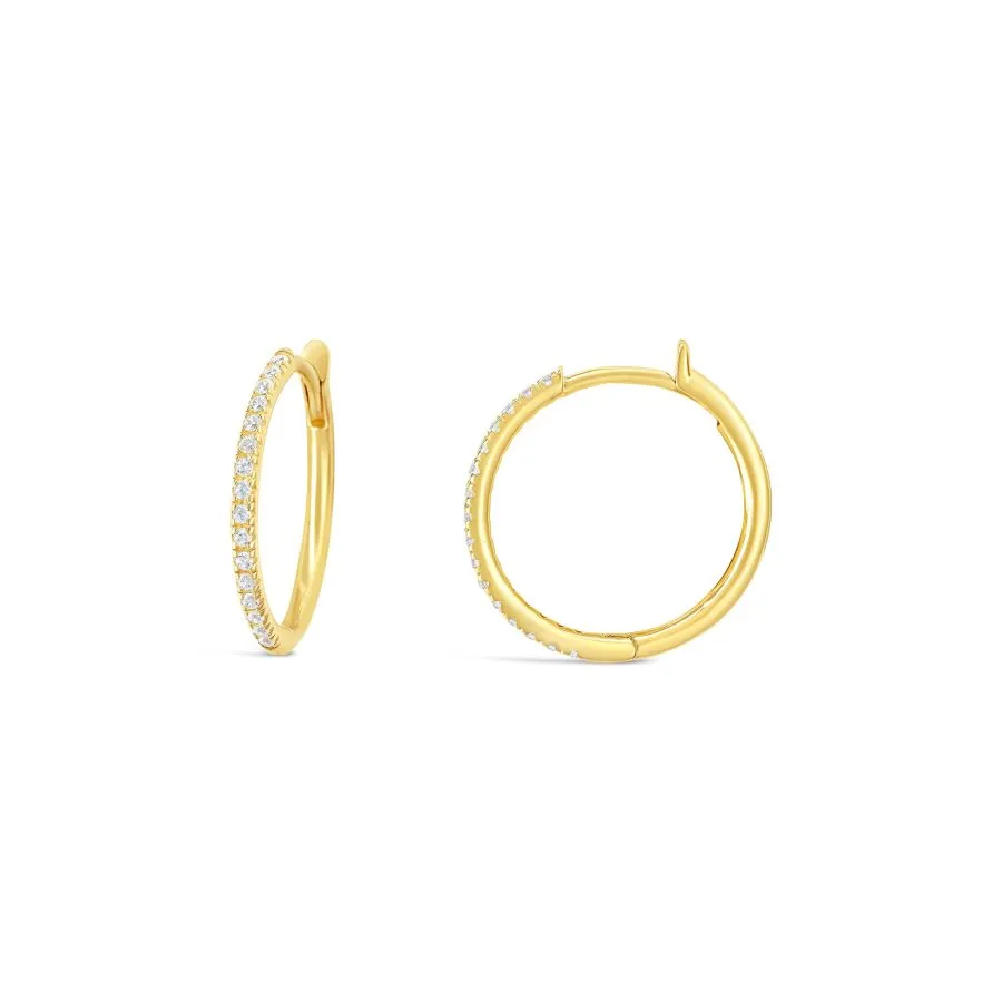 Luminous Hoops zlatne naušnice
