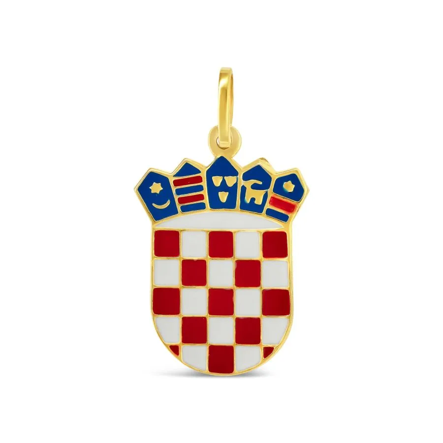 Heart of Croatia zlatni privjesak